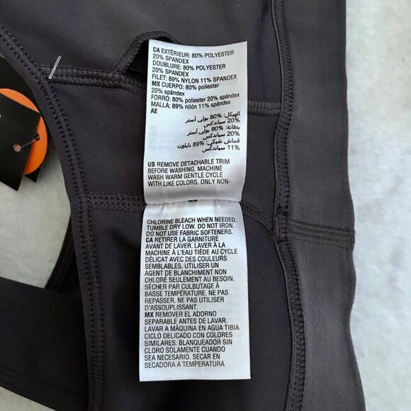 Ideology NWT Deep Charcoal Sports Bra Women Various - Picture 11 of 11